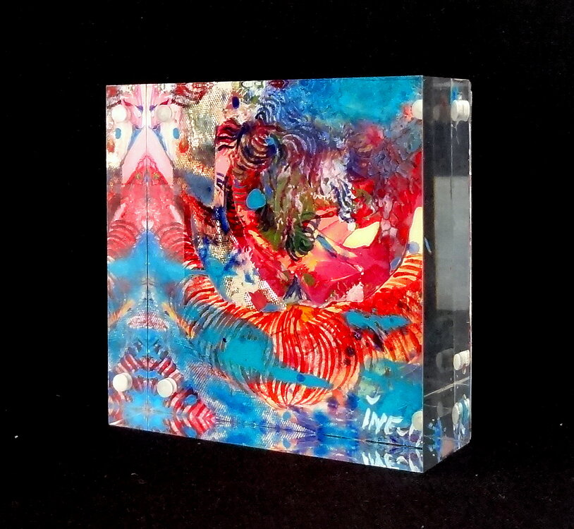 Schilderijtje achter perspex - S118